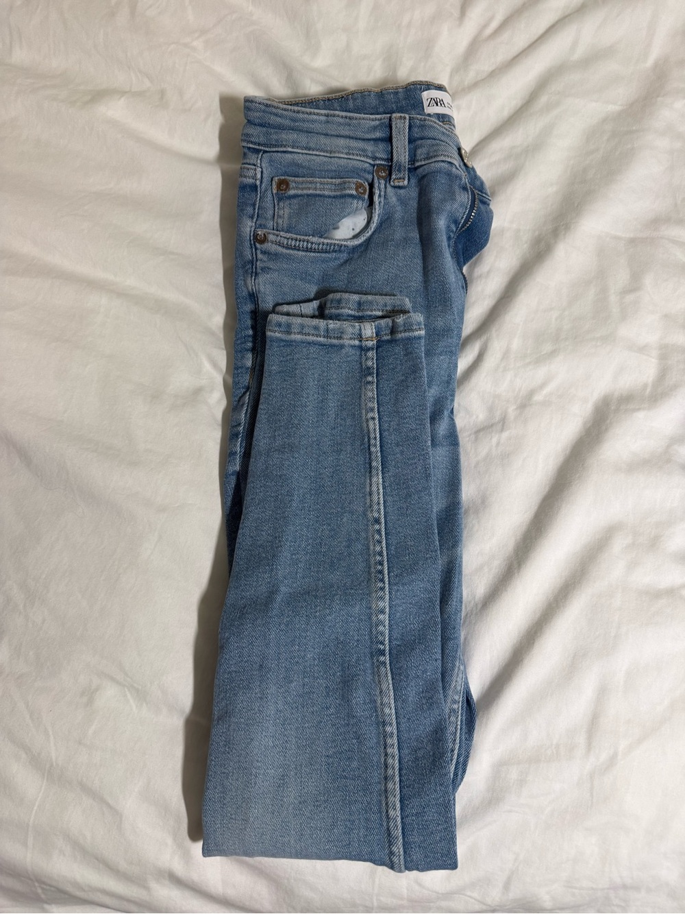 Light Blue Women's Skinny Jeans - Zara